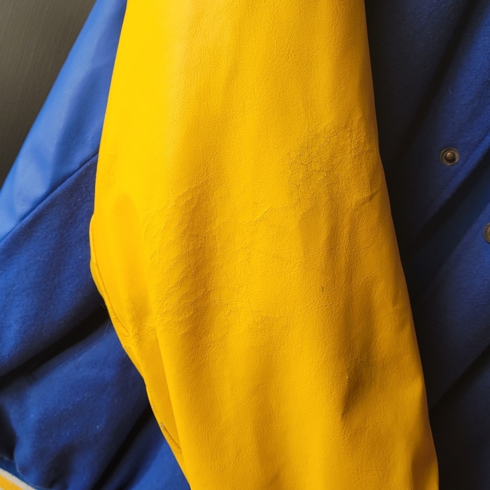 Vintage Steve & Barry’s Navy University Jacket Mens Exrta Large XL Lettermans - Picture 13 of 16